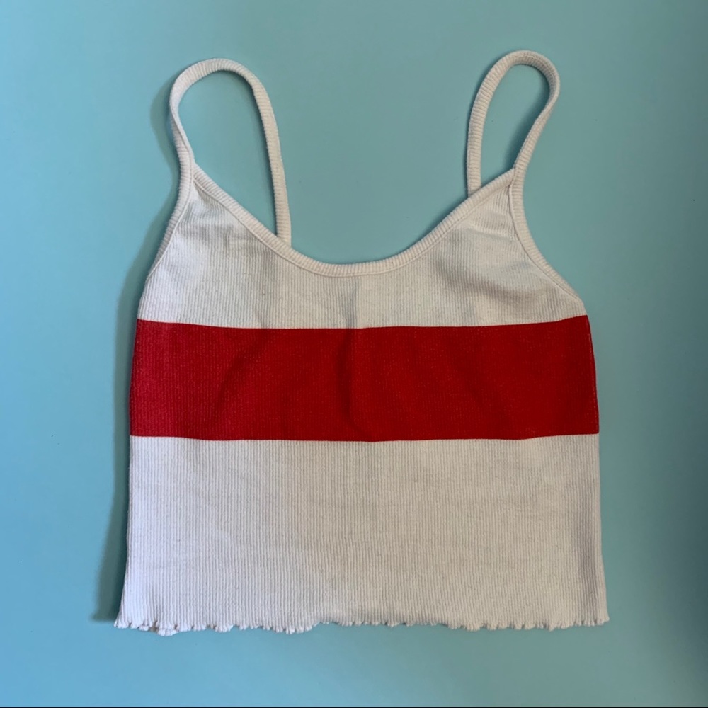 Pacsun Red Stripe Tank Top